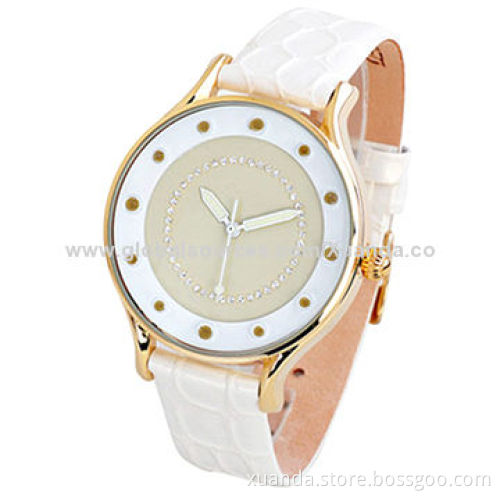 Fashion watch, new fashion watch, white dial, alloy case watch for lady style